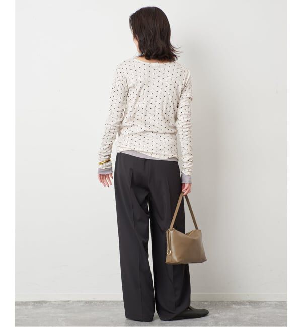 SLOBE IENA「《追加2》miller SLOBE別注 SHEER RIB クルーネック」|Tシャツ・カットソー|