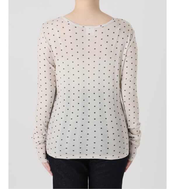 SLOBE IENA「《追加2》miller SLOBE別注 SHEER RIB クルーネック」|Tシャツ・カットソー|