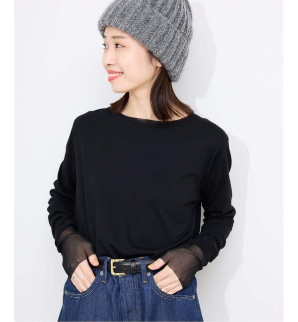 SLOBE IENA「《WEB限定カラーあり/追加8予約》レイヤードスリーブロンTEE」|Tシャツ・カットソー|