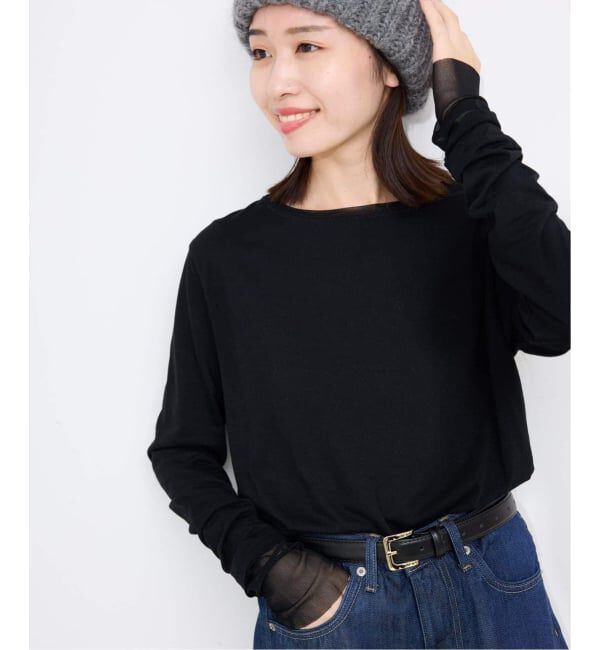 SLOBE IENA「《WEB限定カラーあり/追加8予約》レイヤードスリーブロンTEE」|Tシャツ・カットソー|