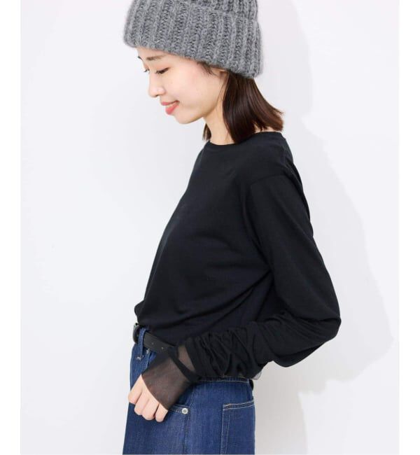 SLOBE IENA「《WEB限定カラーあり/追加8予約》レイヤードスリーブロンTEE」|Tシャツ・カットソー|