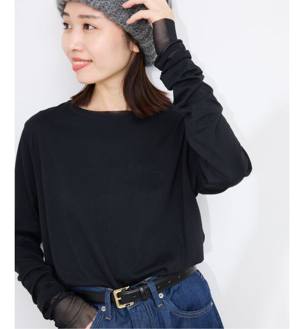 SLOBE IENA「《WEB限定カラーあり/追加8予約》レイヤードスリーブロンTEE」|Tシャツ・カットソー|