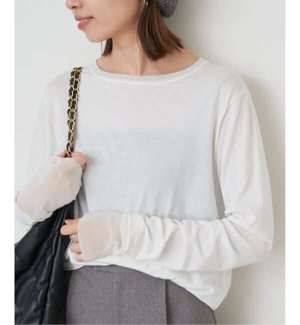 SLOBE IENA「《WEB限定カラーあり/追加8予約》レイヤードスリーブロンTEE」|Tシャツ・カットソー|