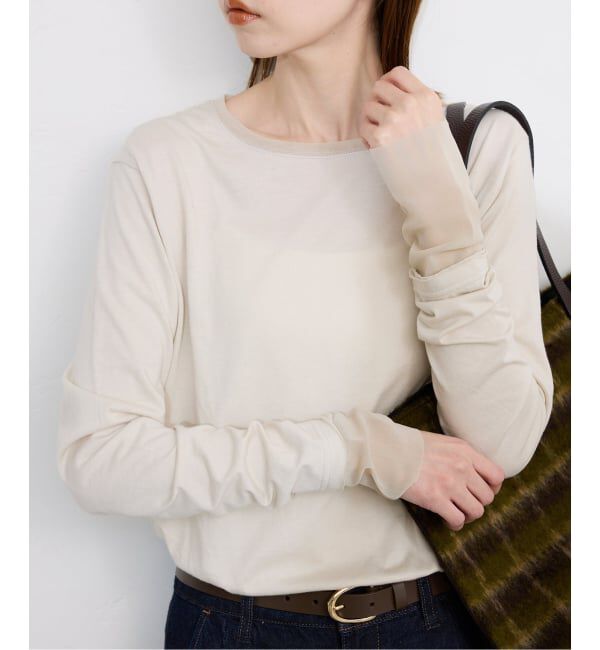 SLOBE IENA「《WEB限定カラーあり/追加8予約》レイヤードスリーブロンTEE」|Tシャツ・カットソー|