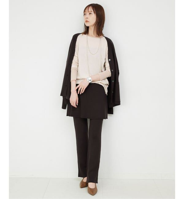 SLOBE IENA「《WEB限定カラーあり/追加8予約》レイヤードスリーブロンTEE」|Tシャツ・カットソー|