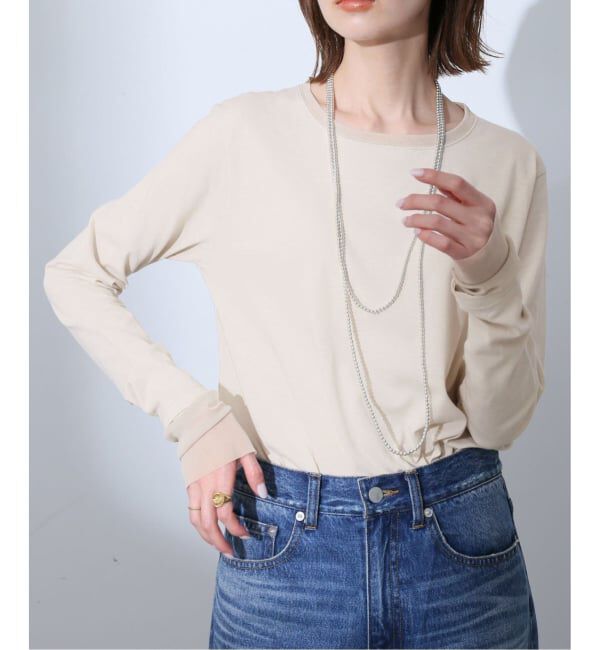 SLOBE IENA「《WEB限定カラーあり/追加8予約》レイヤードスリーブロンTEE」|Tシャツ・カットソー|