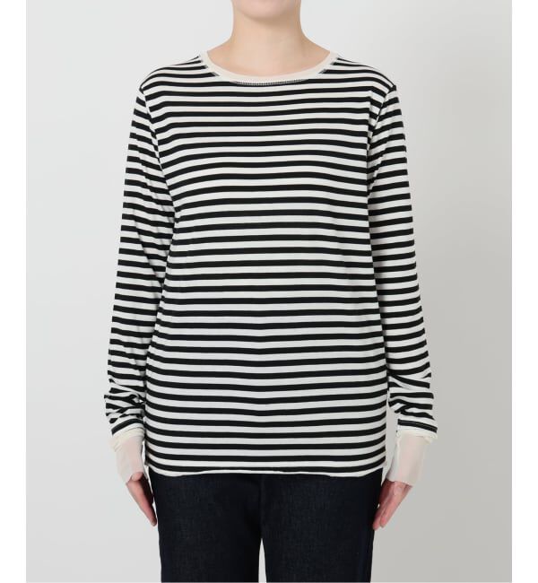 SLOBE IENA「《WEB限定カラーあり/追加8予約》レイヤードスリーブロンTEE」|Tシャツ・カットソー|
