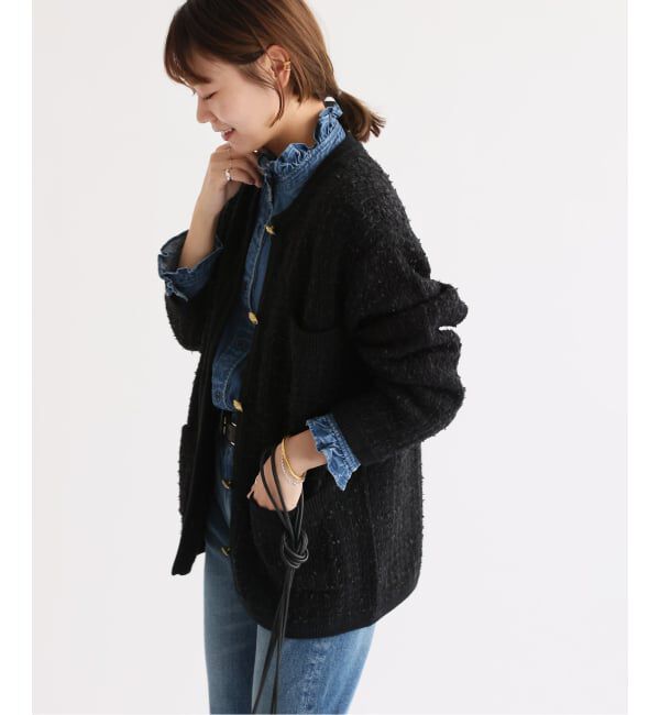 JOURNAL STANDARD relume「《WEB限定追加3》TWEEDYニットジャケット」|カーディガン|