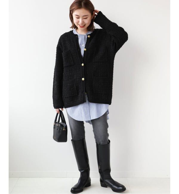 JOURNAL STANDARD relume「《WEB限定追加3》TWEEDYニットジャケット」|カーディガン|