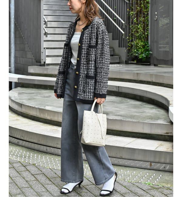 JOURNAL STANDARD relume「《WEB限定追加3》TWEEDYニットジャケット」|カーディガン|