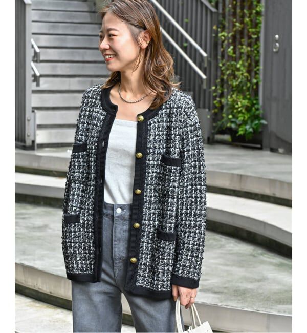 JOURNAL STANDARD relume「《WEB限定追加3》TWEEDYニットジャケット」|カーディガン|
