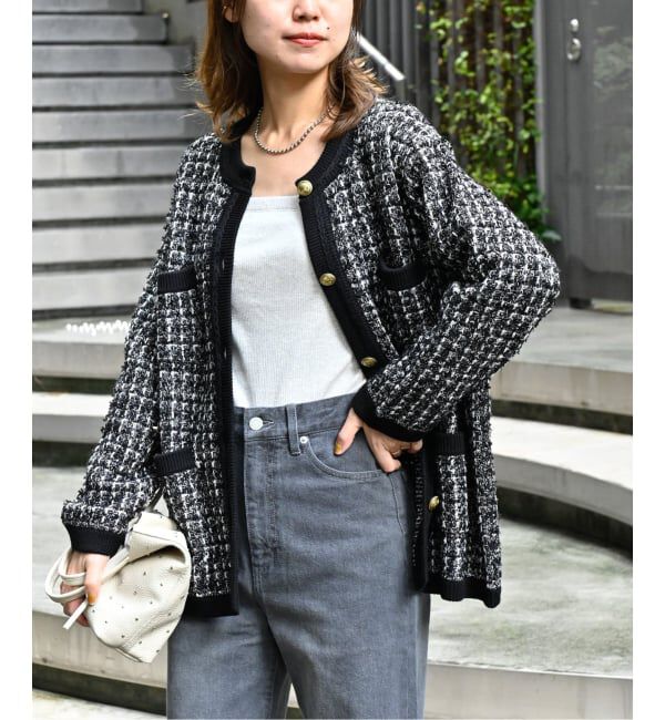 JOURNAL STANDARD relume「《WEB限定追加3》TWEEDYニットジャケット」|カーディガン|