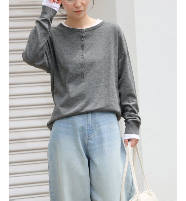 JOURNAL STANDARD relume「《追加 / 新色》［2枚セット］3WAYレイヤードヘンリープルオーバー」|ニット・セーター|