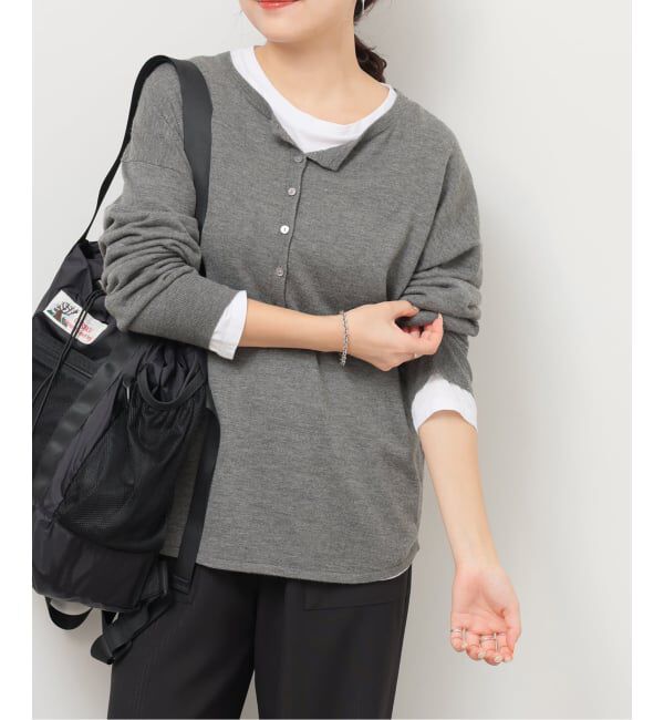 JOURNAL STANDARD relume「《追加 / 新色》［2枚セット］3WAYレイヤードヘンリープルオーバー」|ニット・セーター|グレーA