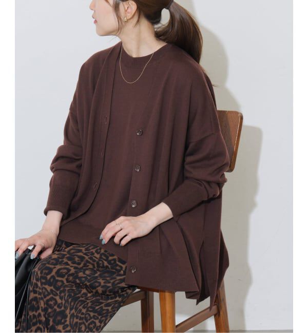 JOURNAL STANDARD relume「《一部WEB限定追加 / 新色》BiellaYarnワイドVネックカーディガン」|カーディガン|