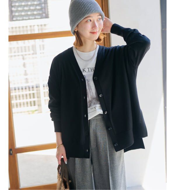 JOURNAL STANDARD relume「《一部WEB限定追加 / 新色》BiellaYarnワイドVネックカーディガン」|カーディガン|