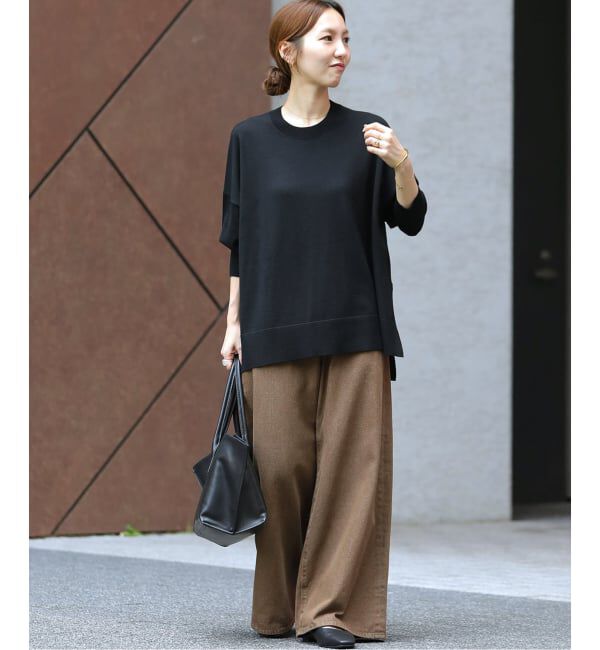 JOURNAL STANDARD relume「《追加 / 新色》BiellaYarnワイドクルーネックプルオーバー」|ニット・セーター|