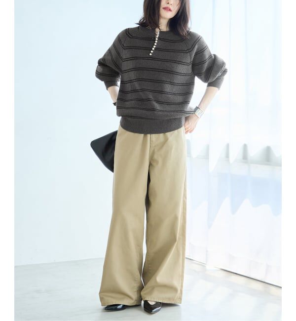 journal standard L'essage「《WEB限定カラー/追加予約2》パールスキッパープルオーバー」|ニット・セーター|