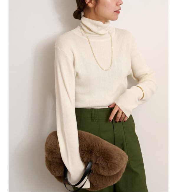 JOURNAL STANDARD relume「《WEB+一部店舗限定追加予約》スイスオーガニックコットンタートルネックプルオーバー」|ニット・セーター|