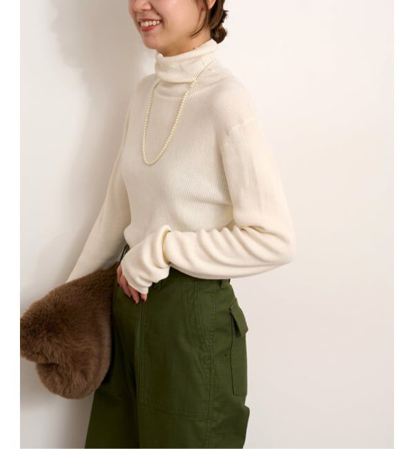 JOURNAL STANDARD relume「《WEB+一部店舗限定追加予約》スイスオーガニックコットンタートルネックプルオーバー」|ニット・セーター|
