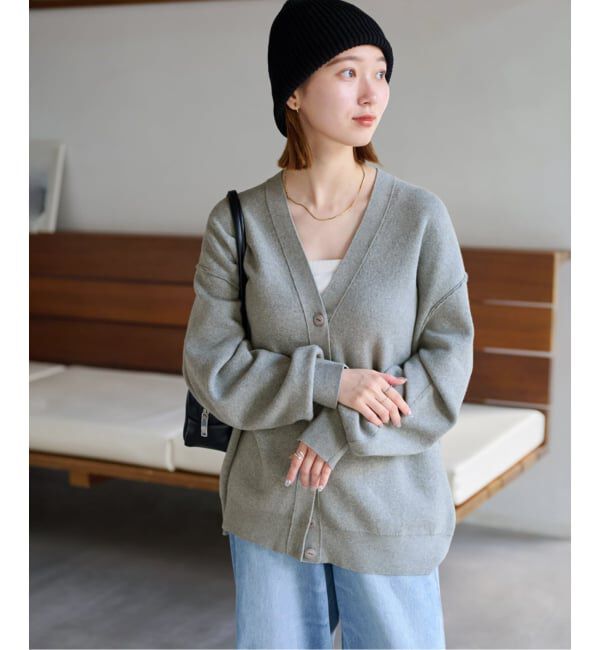 JOURNAL STANDARD relume「《一部WEB限定追加予約2》ジャガードルーズニットカーディガン」|カーディガン|