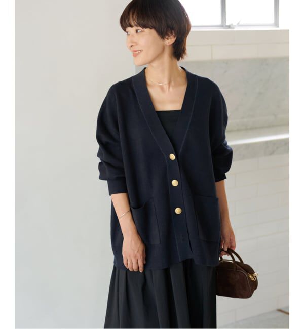 JOURNAL STANDARD relume「《一部WEB限定追加予約3》コットンカシミヤミックスダブルニットVネックカーディガン」|カーディガン|