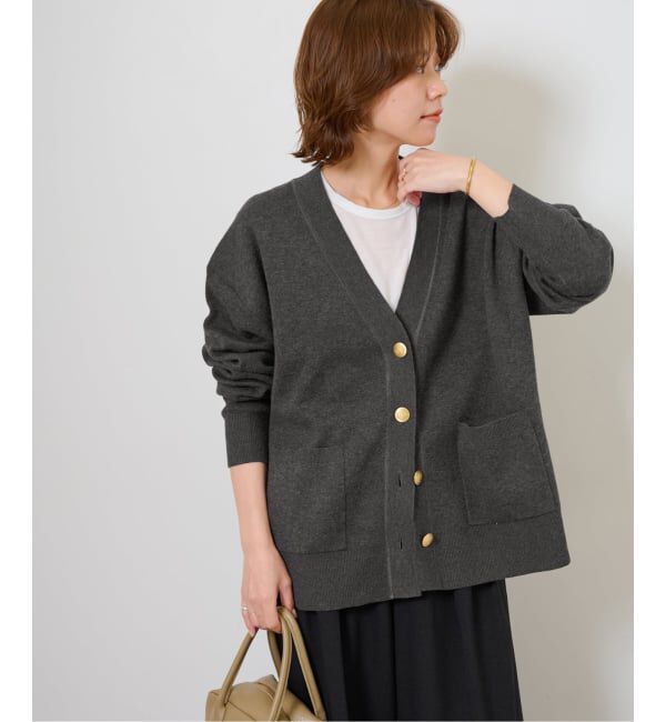 JOURNAL STANDARD relume「《一部WEB限定追加予約3》コットンカシミヤミックスダブルニットVネックカーディガン」|カーディガン|