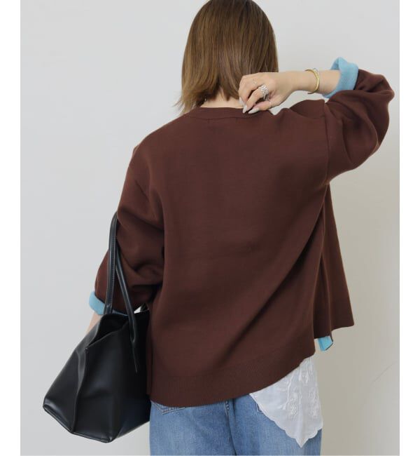 JOURNAL STANDARD relume「《一部WEB限定追加予約5》ダブルニットコントラストカーディガン」|カーディガン|