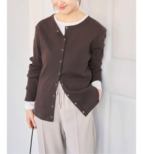 Spick and Span「《2枚セット》カーデ*ロンTレイヤードジャージ」|Tシャツ・カットソー|