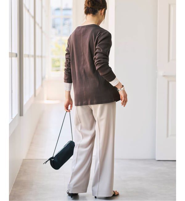 Spick and Span「《2枚セット》カーデ*ロンTレイヤードジャージ」|Tシャツ・カットソー|
