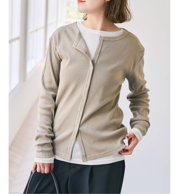 Spick and Span「《2枚セット》カーデ*ロンTレイヤードジャージ」|Tシャツ・カットソー|