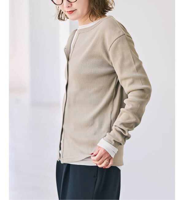Spick and Span「《2枚セット》カーデ*ロンTレイヤードジャージ」|Tシャツ・カットソー|
