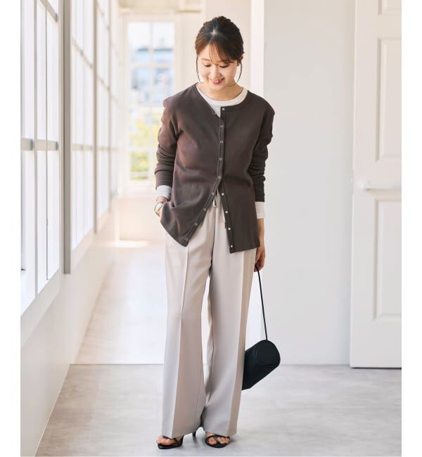 Spick and Span「《2枚セット》カーデ*ロンTレイヤードジャージ」|Tシャツ・カットソー|
