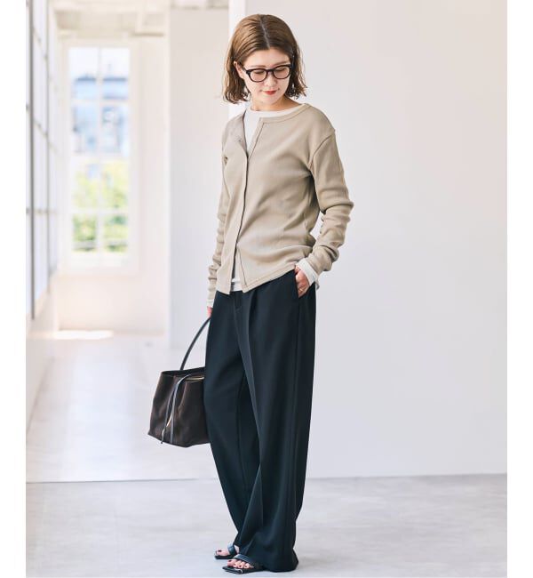 Spick and Span「《2枚セット》カーデ*ロンTレイヤードジャージ」|Tシャツ・カットソー|