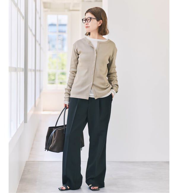 Spick and Span「《2枚セット》カーデ*ロンTレイヤードジャージ」|Tシャツ・カットソー|