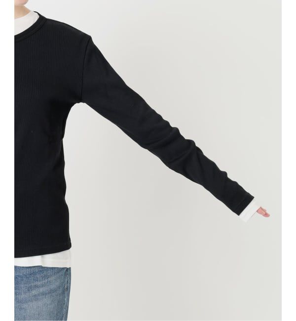 Spick and Span「《2枚セット》カーデ*ロンTレイヤードジャージ」|Tシャツ・カットソー|