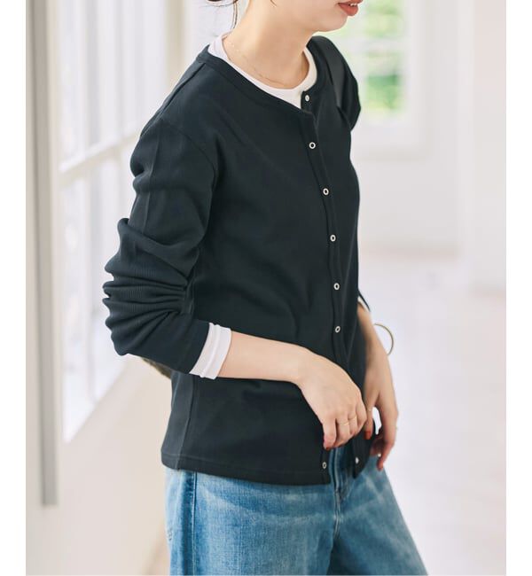 Spick and Span「《2枚セット》カーデ*ロンTレイヤードジャージ」|Tシャツ・カットソー|