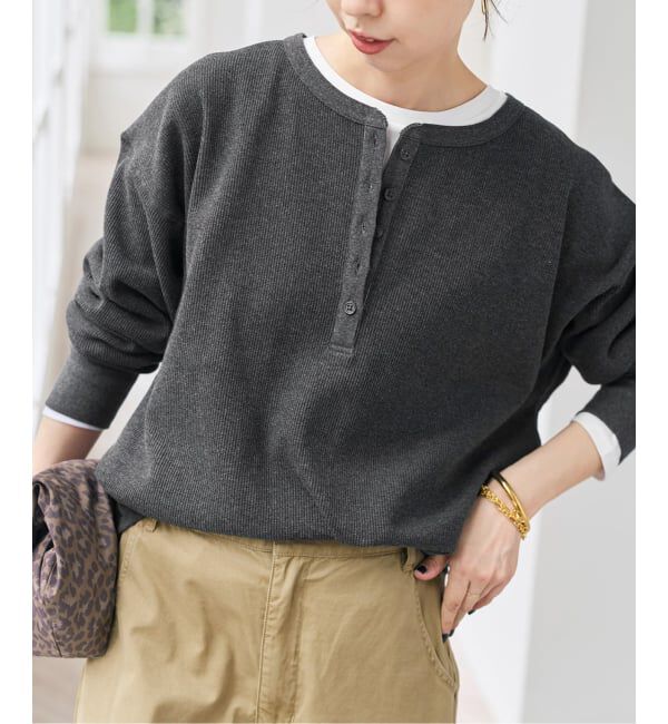 Spick and Span「《WEB限定 / 追加》2枚SETヘンリーネックプルオーバー」|Tシャツ・カットソー|