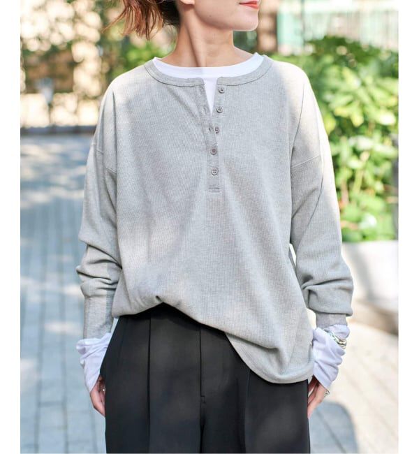 Spick and Span「《WEB限定 / 追加》2枚SETヘンリーネックプルオーバー」|Tシャツ・カットソー|