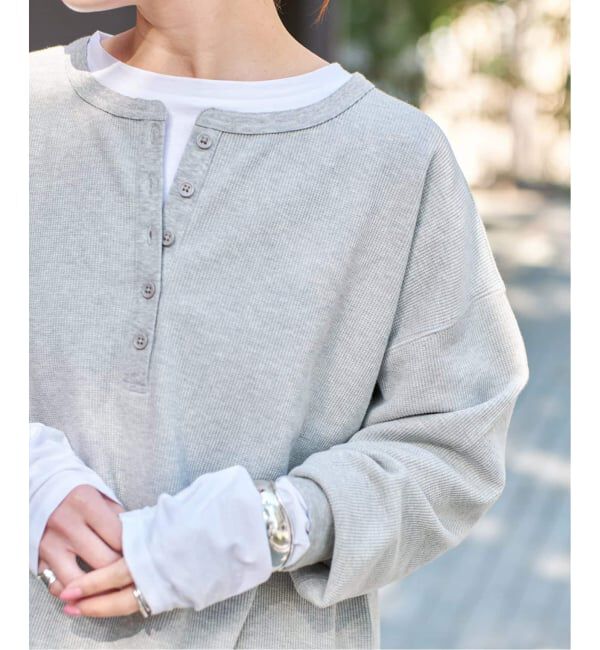 Spick and Span「《WEB限定 / 追加》2枚SETヘンリーネックプルオーバー」|Tシャツ・カットソー|