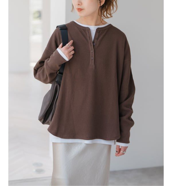 Spick and Span「《WEB限定 / 追加》2枚SETヘンリーネックプルオーバー」|Tシャツ・カットソー|