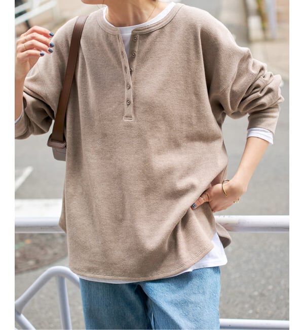 Spick and Span「《WEB限定 / 追加》2枚SETヘンリーネックプルオーバー」|Tシャツ・カットソー|