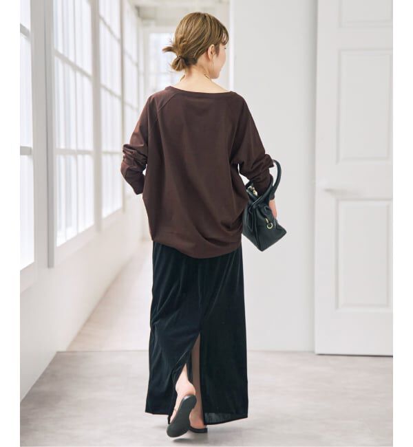 Spick and Span「《WEB限定カラー有り / 追加》ボートネックバックタックプルオーバー」|Tシャツ・カットソー|