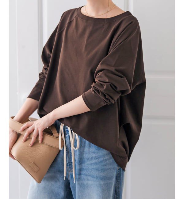 Spick and Span「《WEB限定カラー有り / 追加》ボートネックバックタックプルオーバー」|Tシャツ・カットソー|