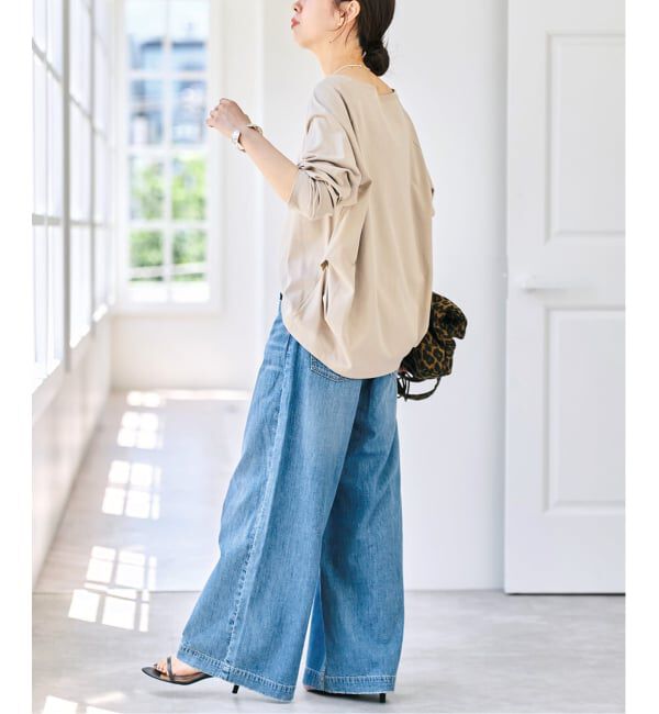 Spick and Span「《WEB限定カラー有り / 追加》ボートネックバックタックプルオーバー」|Tシャツ・カットソー|