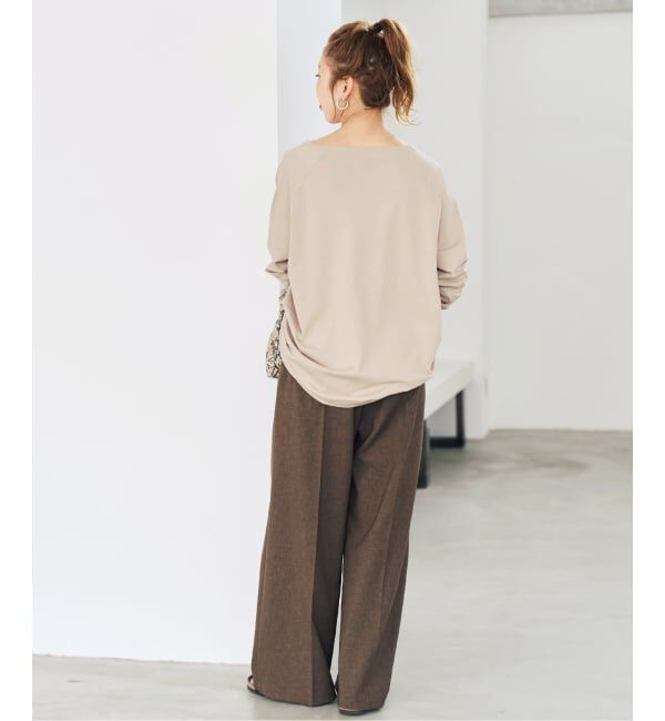 Spick and Span「《WEB限定カラー有り / 追加》ボートネックバックタックプルオーバー」|Tシャツ・カットソー|