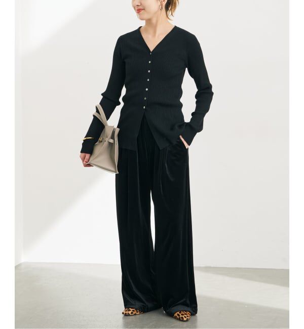 Spick and Span「ウォッシャブルリブカーディガン」|カーディガン|
