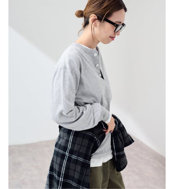 FRAMeWORK「≪新色 /追加≫Healthknit/ヘルスニット ヘンリーロングスリーブ」|Tシャツ・カットソー|