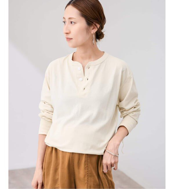 FRAMeWORK「≪新色 /追加≫Healthknit/ヘルスニット ヘンリーロングスリーブ」|Tシャツ・カットソー|