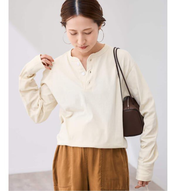 FRAMeWORK「≪新色 /追加≫Healthknit/ヘルスニット ヘンリーロングスリーブ」|Tシャツ・カットソー|